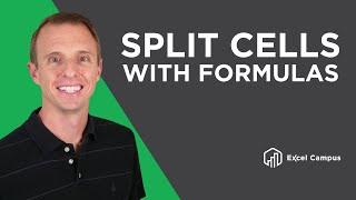 How to Split Cells with Formulas in Excel