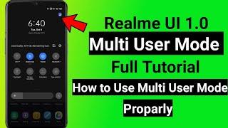 Multi User Mode Feature on Realme UI 1.0- How to use it Proparly | Full Tutorial