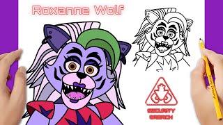 How To Draw Roxanne Wolf | How To Draw Five Nights at Freddy's Security Breach
