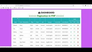 How To Create Page Pagination In PHP I Pagination With Simple Method II PHP & SQL Database