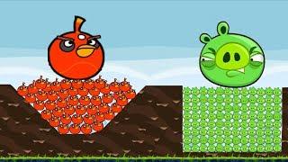 Angry Birds - 9999 PIGGIES INSIDE GOLDEN EGG GOT SHOCKED BY 9999 THUNDER BIRDS!