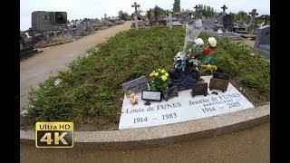 Louis de Funès Grave And His Clermont Castle  France | 4K GoPro