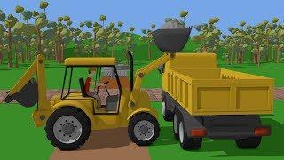 Truck and Mini Excavator with Hydraulic Hammer | Street and Construction Vehicles for Baby