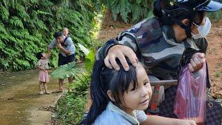 daughter's first day of school and save the baby from danger