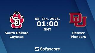 South Dakota Coyotes vs Denver Pioneers || NCAA D1 Men's Basketball || January 5, 2025 