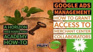 How to Add a User Manager to Google Merchant Center