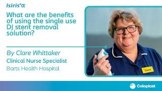 What are the benefits of using the single use DJ stent removal solution? | Isiris