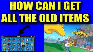 CHEAT FOR THE SIMPSONS TAPPED OUT - ALL OLD ITEMS