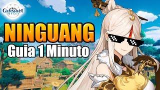 GUIA NINGUANG DPS en 1 MINUTO  FREE TO PLAY || Genshin Impact 