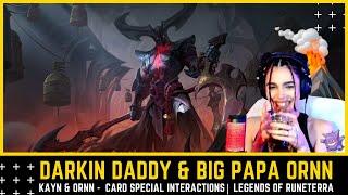 Dinka Kay REACTS: Kayn & Ornn - Card Special Interactions | Legends of Runeterra