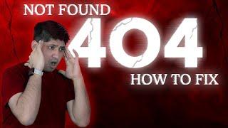 How to Fix 404 Error in Google Search Console | How to Solve Not Found (404) issue in Search Console