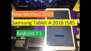 New Method 2019 Bypass Google Account (FRP) Protection on Android 7.1 Samsung Tablet A 2016 t585