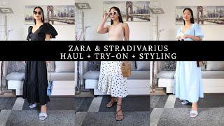 NEW IN ZARA & STRADIVARIUS | Haul, Try - On and Styling | Summer Outfits #zara #stradivarius