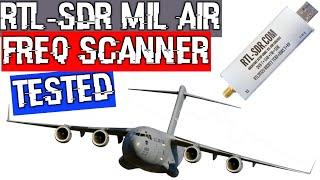 $25 RTL-SDR v3 Military Air band search in under 10 seconds! Frequency Scanner SDR Sharp plugin test