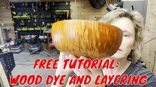 FREE Tutorial: How to Use Dye to Layer Colors in Wood