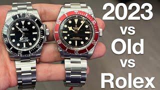 New 2023 TUDOR METAS Black Bay Red - New vs Old vs ROLEX Submariner (BB Burgundy Hands-On Review)