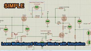 Learning the Charger Block in Laptop Motherboards Through Direct Measurement and Voltage Simulation