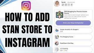 How to add Stan store to Instagram |