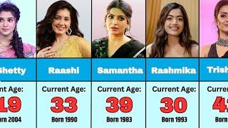 REAL AGE Of South Indian Actresses in 2024 | South Indian Actresses Age in 2024 |