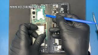 Samsung Galaxy Z Fold 3 5G SM-F926B Main Lcd Service Pack Replacement TearDown Front LCD@hetztronics