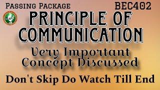 Principle Of Communication Important Concepts discussed 4th Sem ECE 2022 Scheme VTU BEC402