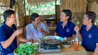 Đuôi bò hầm đậu đen " Lai Rai " mừng chú Năm đến chơi | Gấc Quê