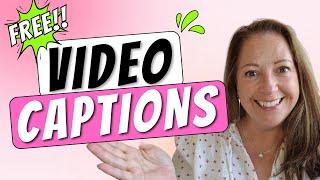 How to ADD CAPTIONS to a video in CANVA (Free!!) 