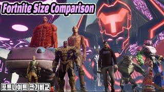 Fortnite Size Comparison