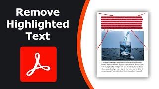 How to remove highlighted text in pdf using Adobe Acrobat Pro DC 2022