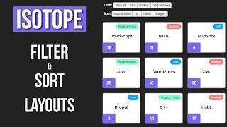 Isotope JQuery Plugin | Filtering & Sorting Layouts