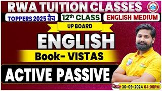 Class 12 English Grammar | Active Passive Voice | 12th English Grammar Imp Topics By Shahrukh Sir