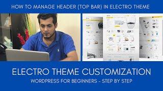 How To Manage Header (Top Bar) in Electro Theme