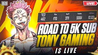 BGMI LIVE STREAM 4K SPECIAL RANK PUSH TONY GAMING LIVE