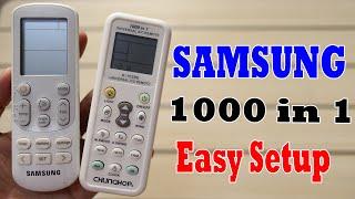 How to Setup Samsung AC with Chunghop 1000 in 1 Universal AC Remote