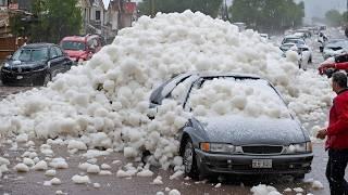 Incredible hail hits parts of France, causing panic over extreme disasters