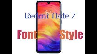 How to Change Xiaomi Redmi Note 7 Font Style