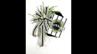 Let's make a Black & White Christmas Wreath!