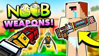 The MOST NOOB WEAPONS in Pixel Gun 3D... (Don't Use These)