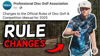 PDGA Rule Changes For The 2025 Disc Golf Season