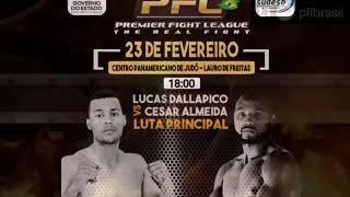 LUTADOR LUCAS NEVES VAI ENCARAR CESAR ALMEIDA NO PREMIER FIGHT LEAGUE