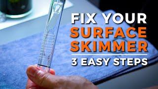 How to Stop the AQUARIUM SURFACE SKIMMER from Bobbing