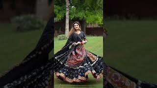 letest navratri special garba dress garba chaniya choli gujrati lehanga design #lahanga #shorts