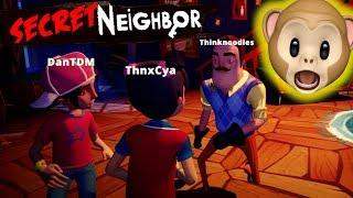 I AM THE NEIGHBOR!! | Secret Neighbor w/ DanTDM, Jemma, ThnxCya