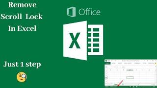 How to remove Scroll Lock in Excel