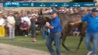 Iscreamuscream wins the Del Mar Oaks G.I race 8 at Del Mar 8/17/24