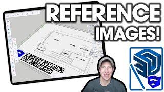 How to Import Reference Images TO SCALE in SketchUp for Ipad!