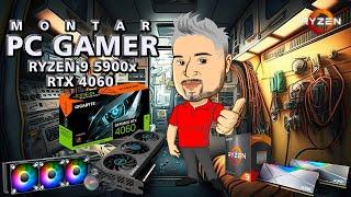 Montamos um PC GAMER  Ryzen 5900x + RTX 4060  Montagem Completa 2024