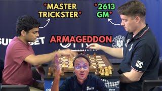 Nihal Sarin is insane | Makes 30 moves in 1 minute | Armageddon vs Imre Balogh