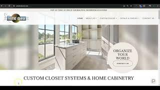 Website Analysis Video for Artistic Closets