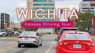 Wichita, Kansas, USA - 4K Driving tour of Downtown Wichita